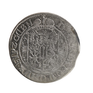 Male bust in armor, coats of arms, George William Hohenzollern (Elector of Brandenburg; Duke of