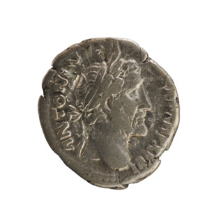 Denarius of Antoninus Pius (86–161; Roman emperor 138–161). Obverse: ANTONINVS S P P TR P XVIII —
