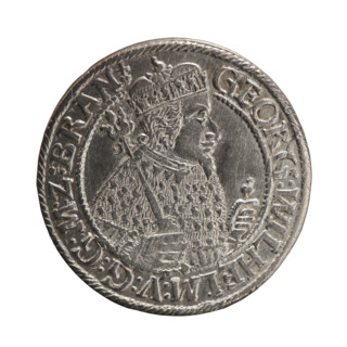 Obv. Bust facing right in mitre and electoral mantle. In the right hand a sceptre, the left resting