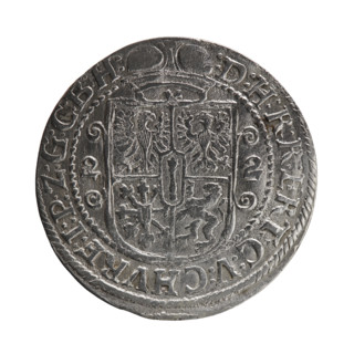 Obv. Bust facing right in mitre and electoral mantle. In the right hand a sceptre, the left resting