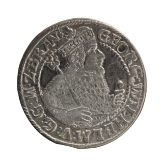 Obv. Bust facing right in mitre and electoral mantle. In the right hand a sceptre, the left resting