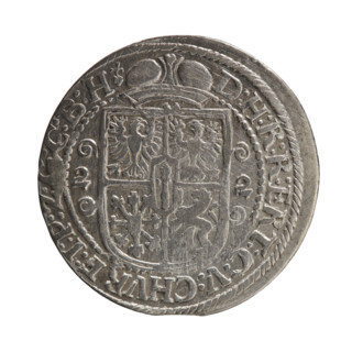 Obv. Bust facing right in mitre and electoral mantle. In the right hand a sceptre, the left resting