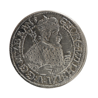 Obv. Bust facing right in mitre and electoral mantle. In the right hand a sceptre, the left resting