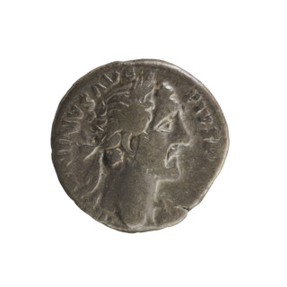 denarius, Antoninus Pius (86–161; Roman emperor 138–161); obverse: emperor's bust in laurel wreath