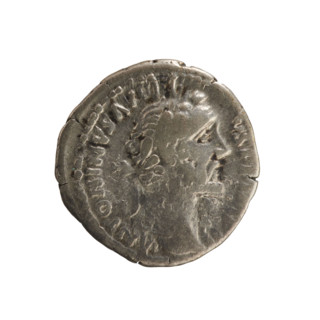 denarius, Antoninus Pius (86–161; Roman emperor 138–161) — iconography, imperial busts; Annona
