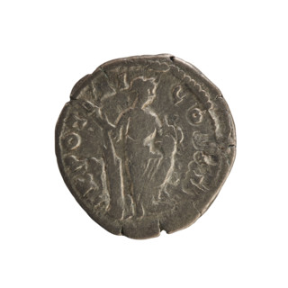 Denarius, Antoninus Pius (86–161; Roman emperor 138–161). Obverse: ANTONINVS AV, emperor's bust in