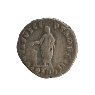 Denarius, Antoninus Pius (86–161; Roman emperor 138–161). Obverse: ANTONINVS A PIVS PP TR P XXII —