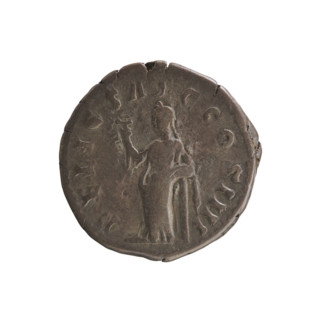 Denarius, Antoninus Pius (86–161; Roman emperor 138–161). Obverse: Emperor's head in a laurel