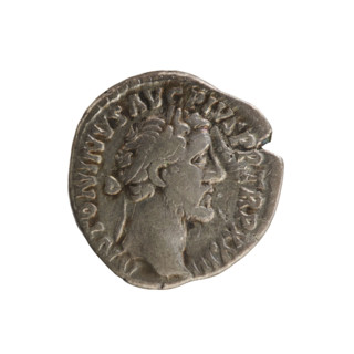 Denarius of Antoninus Pius (86–161; Roman Emperor 138–161). Silver coin, 159–160 CE, weight 3.23 g,
