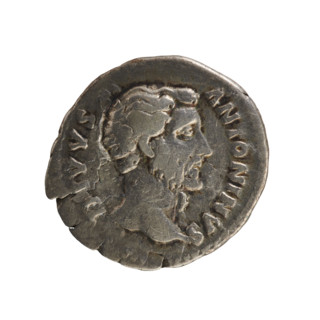 denarius, Antoninus Pius (86–161; Roman emperor 138–161), posthumous issue honoring Marcus Aurelius
