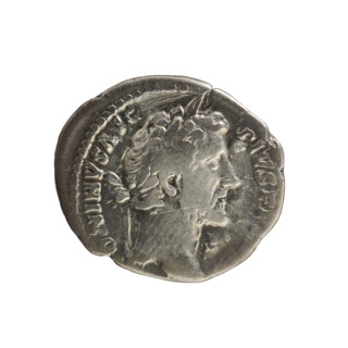 Denarius, Antoninus Pius (86–161; Roman emperor 138–161). Obverse: Emperor's head with a laurel