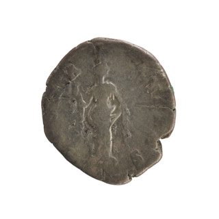 Denarius, Antoninus Pius (86–161; Roman emperor 138–161), Faustina the Elder (98–141; Roman empress