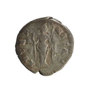 Denarius, Antoninus Pius (86–161; Roman emperor 138–161), Faustina the Elder (98–141; Roman empress