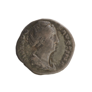 denarius, Antoninus Pius (86–161; Roman emperor 138–161), Faustina the Elder (98–141; Roman empress