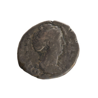 Denarius, after 141, Rome, Roman Empire (27 BC–476). Obverse: DIV, bust of Faustina the Elder