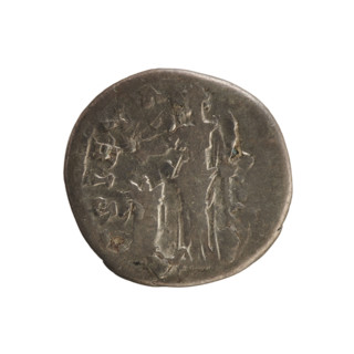 Denarius, after 141. Obverse: DIVA AVG FA — Bust of Faustina the Elder (98–141; Roman empress