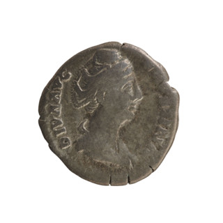 denarius, Antoninus Pius (86–161; Roman emperor 138–161); Faustina the Elder (98–141; Roman empress
