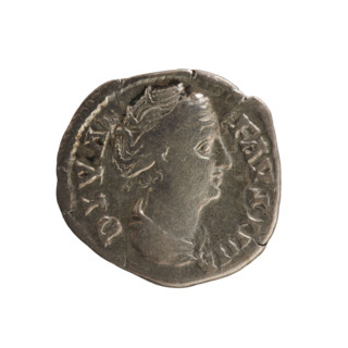 Denarius, after 141. Obverse: DIVA FAVSTINA — Bust of Faustina the Elder (98–141), turned right,