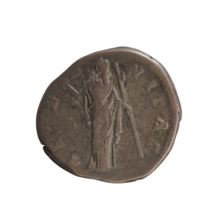 denarius, Antoninus Pius (86–161; Roman emperor 138–161), Faustina the Elder (98–141; Roman empress