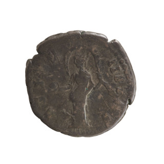 Denarius, after 141 CE. Obverse: DIVA FAVSTINA — Bust of Faustina the Elder (98–141; Roman empress