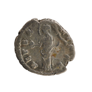 denarius, Faustina the Elder (98–141; Roman empress 138–141), Antoninus Pius (86–161; Roman emperor