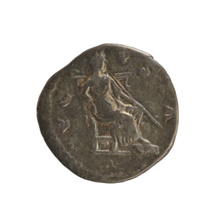 Denarius, after 141 CE. Obverse: DIVA FAVSTINA — Bust of Faustina the Elder (98–141; Roman empress