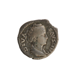denarius, Antoninus Pius (86–161; Roman emperor 138–161), Faustina the Elder (98–141; Roman empress