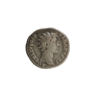 denarius, Antoninus Pius (86–161; Roman Emperor 138–161). Obverse: bust of Marcus Aurelius (heir to