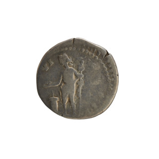 denarius, Antoninus Pius (86–161; Roman Emperor 138–161); obverse: head of Marcus Aurelius in