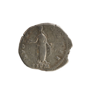 Denarius, Antoninus Pius (86–161; Roman emperor 138–161). Obverse: Head of Marcus Aurelius (heir to
