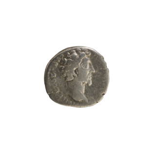 denarius, Antoninus Pius (86–161; Roman emperor 138–161), obverse: head of Marcus Aurelius (heir to