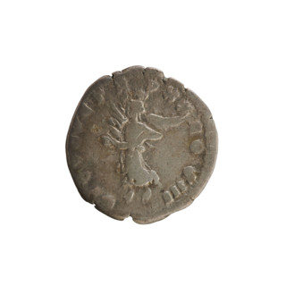 Denarius, Marcus Aurelius (121–180; Roman emperor 161–180). Obverse: Head of Marcus Aurelius with a