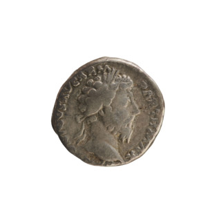 denarius, Marcus Aurelius (121–180; Roman emperor 161–180), imperial bust of Marcus Aurelius, Pax