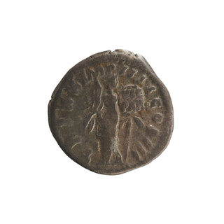 denarius, Marcus Aurelius (121–180; Roman Emperor 161–180); obverse: head of Marcus Aurelius with