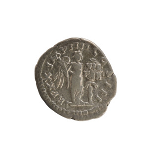 Denarius, Marcus Aurelius (121–180; Roman Emperor 161–180). Obv.: Head of Marcus Aurelius with a