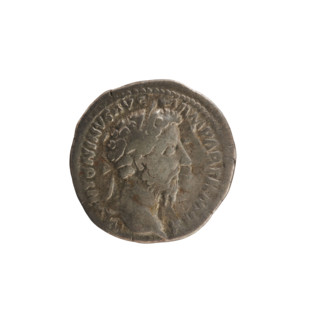 Denarius of Marcus Aurelius (121–180; Roman emperor 161–180), 167–168. Obverse: M ANTONINVS AVG ARM