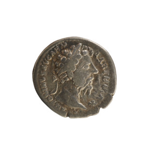 denarius, Marcus Aurelius (121–180; Roman emperor 161–180); obv. M ANTONINVS AVG ARM PARTH MAX —