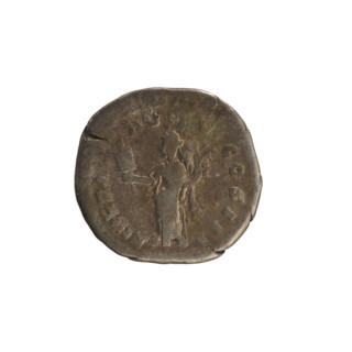 Denarius, Marcus Aurelius (121–180; Roman emperor 161–180). Obverse: Head of Marcus Aurelius with a