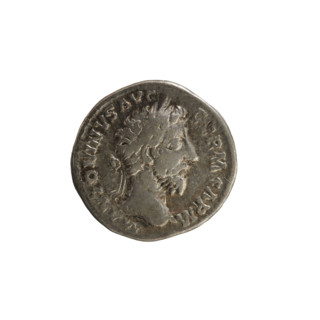 denarius, Marcus Aurelius (121–180; Roman emperor 161–180); busts of Marcus Aurelius; numismatic