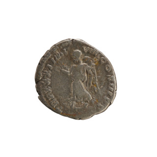 Denarius of Marcus Aurelius (121–180; Roman emperor 161–180), 176–177. Obverse: Head of Marcus