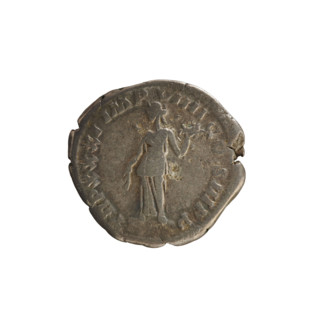 Denarius, Marcus Aurelius (121–180; Roman emperor 161–180). Obverse: Head of Marcus Aurelius with a
