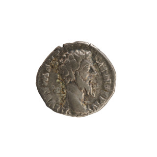Denarius, Commodus (161–192; Roman emperor 177–192). Posthumous issue honoring Marcus Aurelius