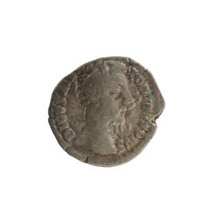 Denarius, Commodus (reigned 177–192), posthumous issue of Marcus Aurelius (121–180; Roman emperor