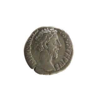 Denarius, Marcus Aurelius (121–180; Roman emperor 161–180), posthumous issue for Commodus (161–192;