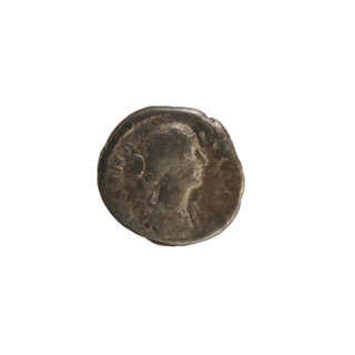 Denarius, Antoninus Pius (86–161; Roman emperor 138–161) and Faustina the Younger (c.130–176; Roman