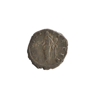 Denarius, Antoninus Pius (86–161 CE; Roman emperor 138–161) and Faustina the Younger (c.130–176;