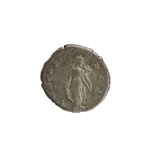 Denarius, Antoninus Pius (86–161; Roman emperor 138–161) and Faustina the Younger (ca. 130–176;