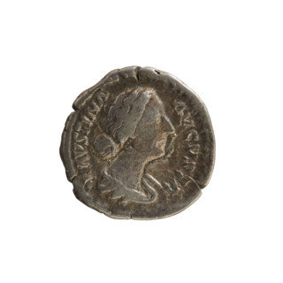 denarius, Marcus Aurelius (121–180; Roman emperor 161–180), Faustina the Younger (ca. 130–176;