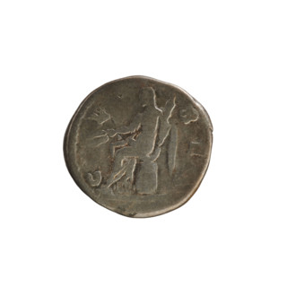 Denarius of Faustina the Younger (ca. 161–176 CE). Silver coin, weight 3.25 g. Obverse: Bust of the