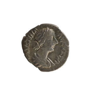 Denarius, Marcus Aurelius (121–180; Roman emperor 161–180) / Faustina the Younger (ca. 130–176;